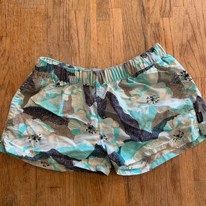 Floral blue Patagonia baggies